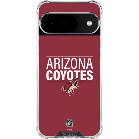 NHL Arizona Coyotes Lineup Google Pixel 10 Clear Case
